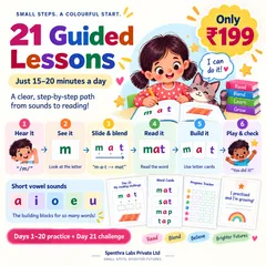 21 guided lessons: hear, see, blend, read, build and play