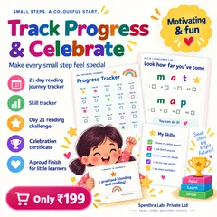Progress trackers, a day 21 reading challenge and a celebration certificate